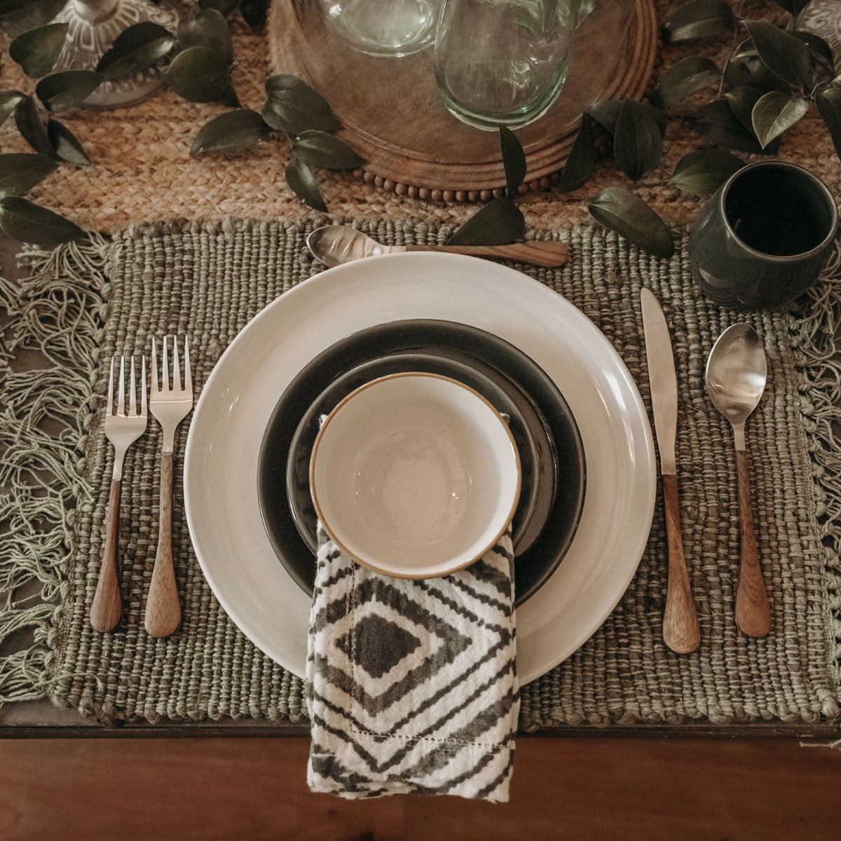 Wood Handled Stainless Flatware
