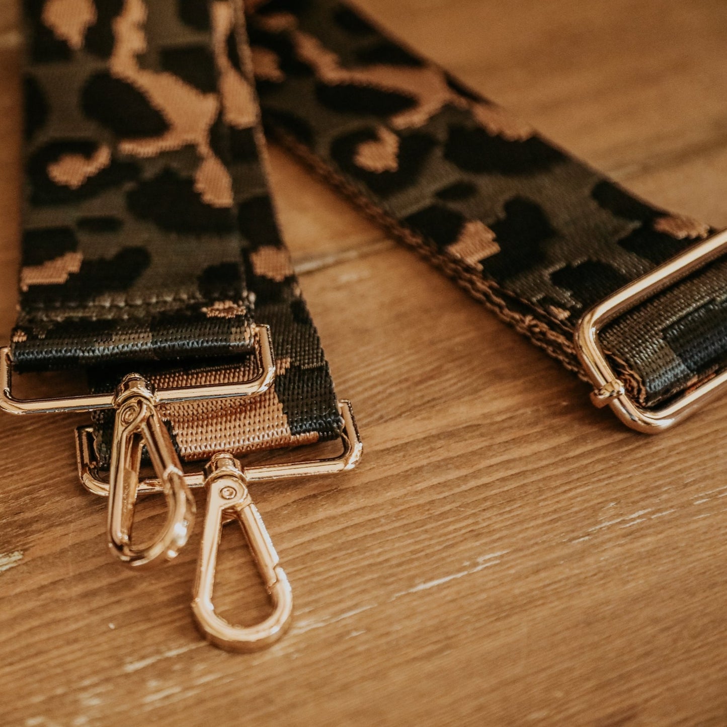 Leopard Print Bag Strap