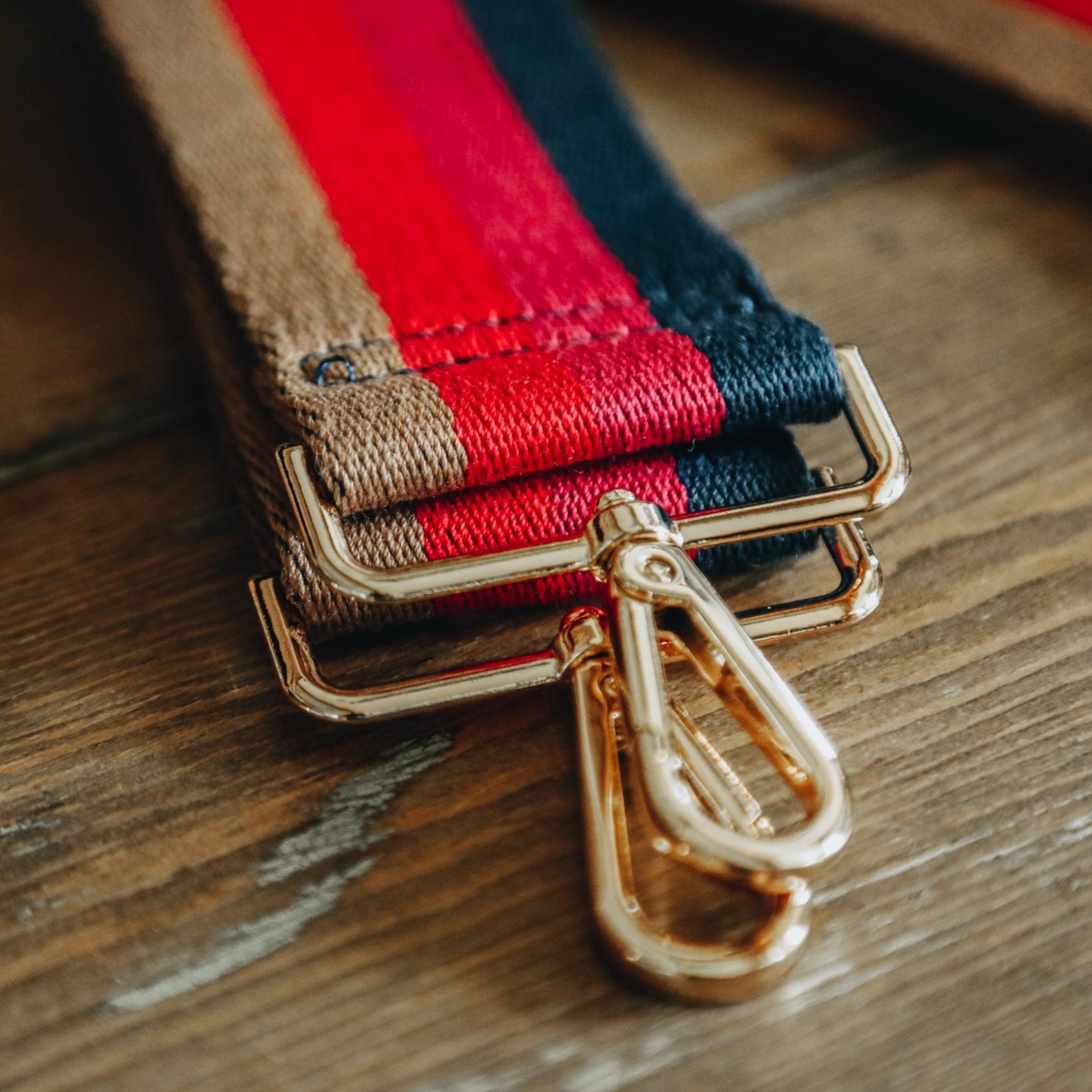 Berry Stripe Bag Strap