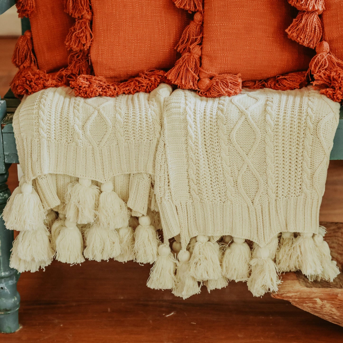 Cable Knit Throw