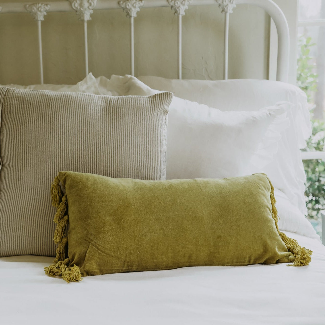 Velvet Lumbar Pillow