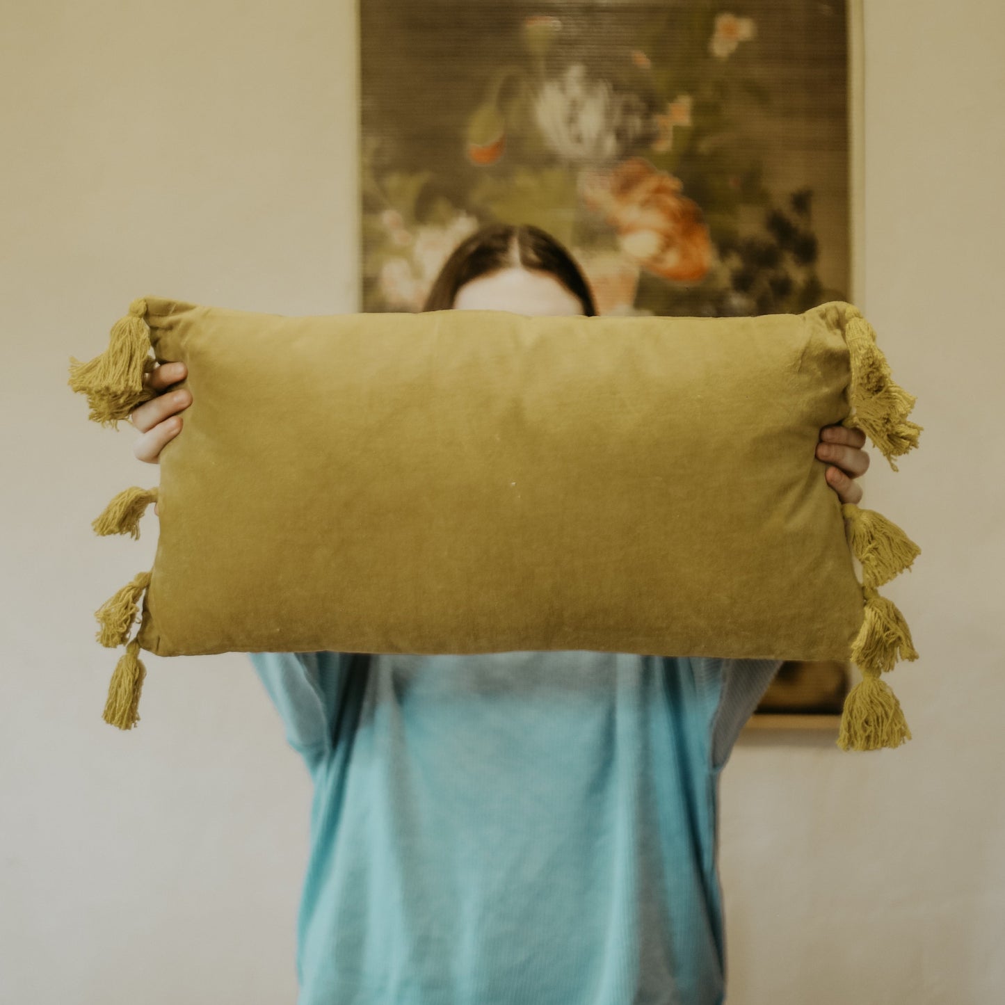 Velvet Lumbar Pillow