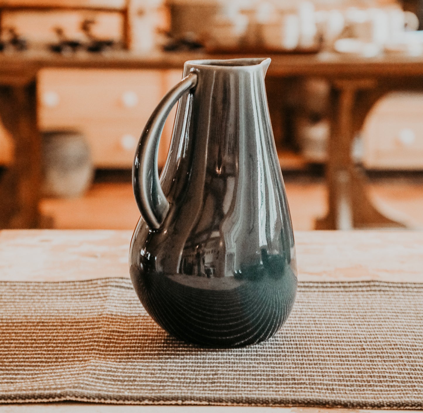 Stoneware Pitcher