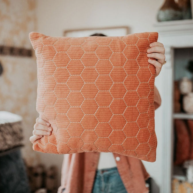 Hex Detailed Pillow