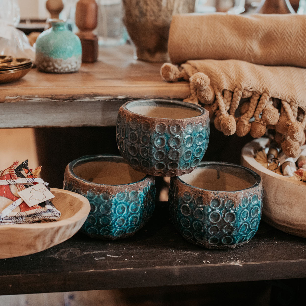Embossed Terracotta Planter