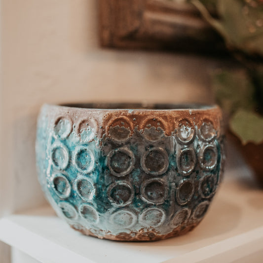 Embossed Terracotta Planter