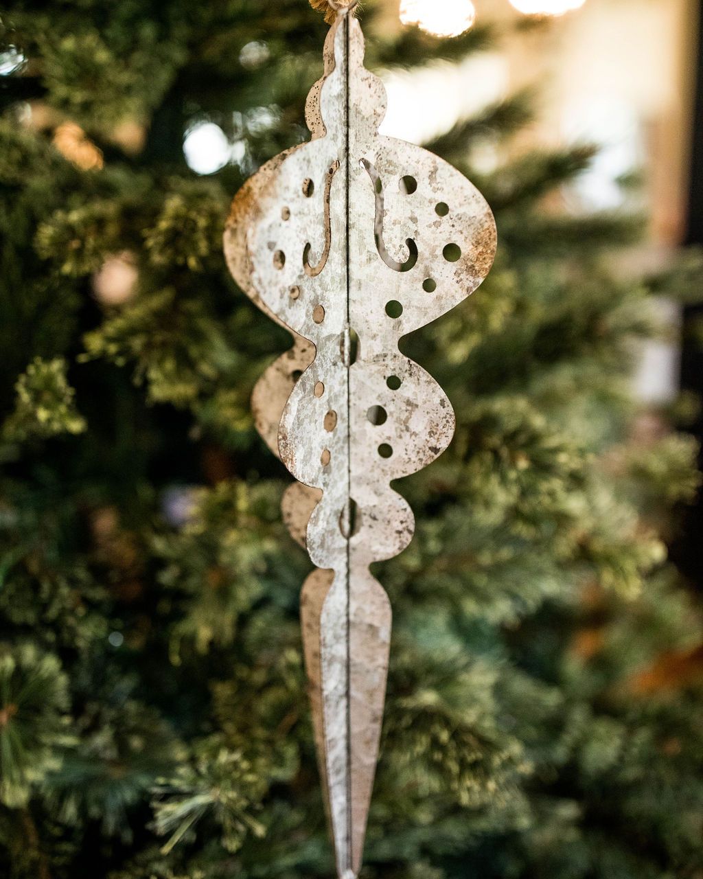 Metal Ornament - Rustic Icicle