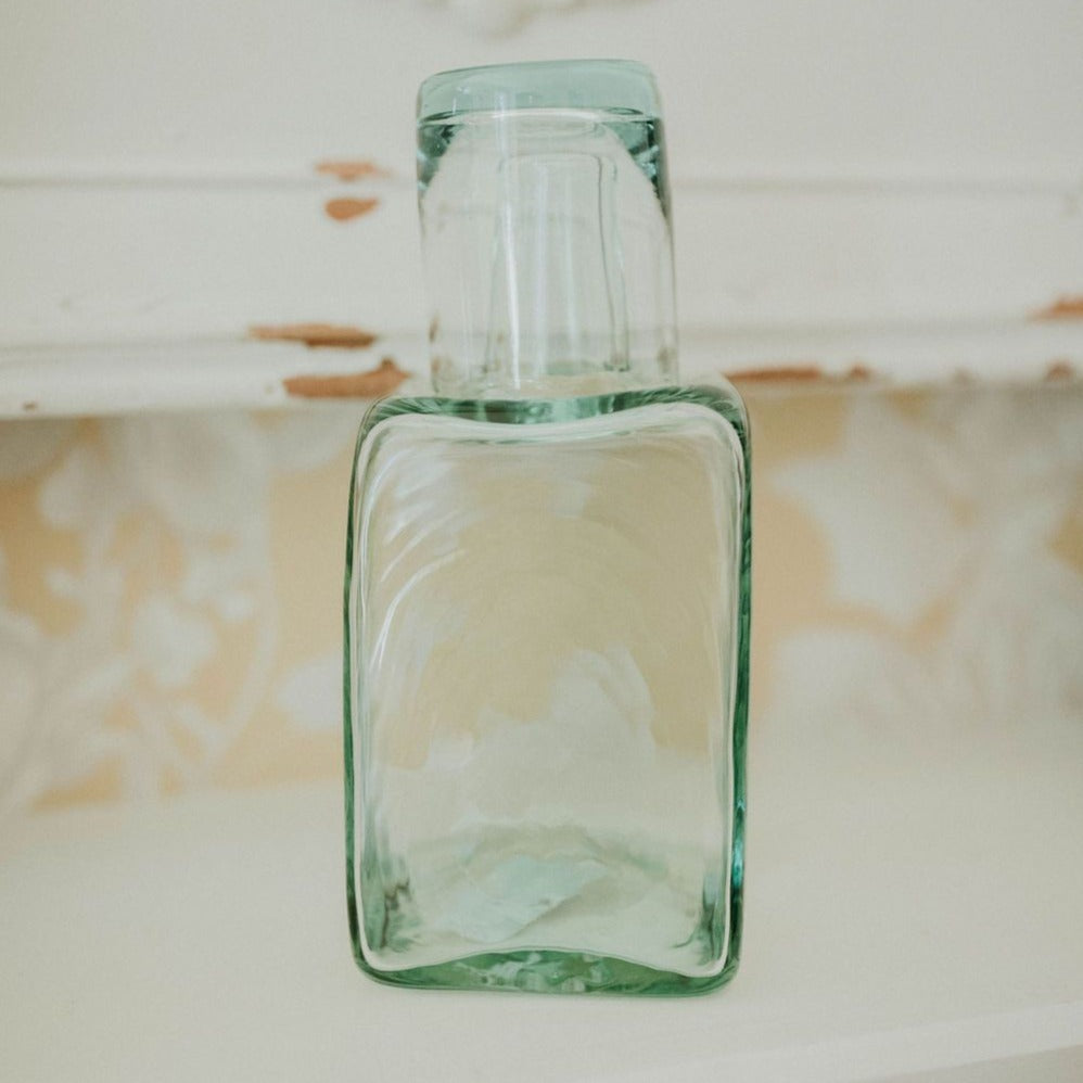 Water Carafe & Drinking Glass