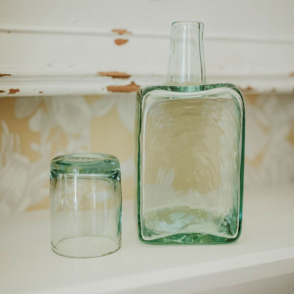 Water Carafe & Drinking Glass