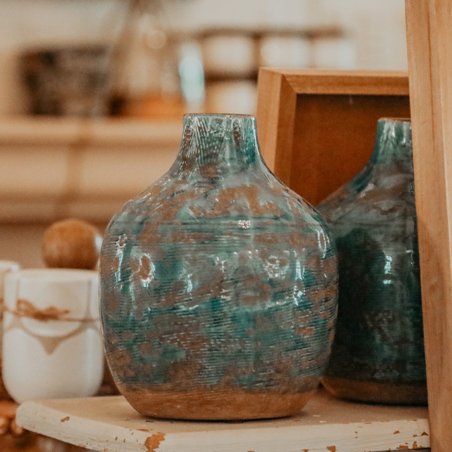 Aqua Blue Vase