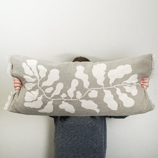 Botanical Print Lumbar Pillow