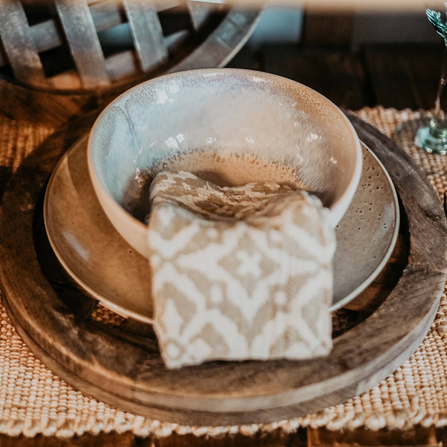 Stoneware Bowl with Glaze