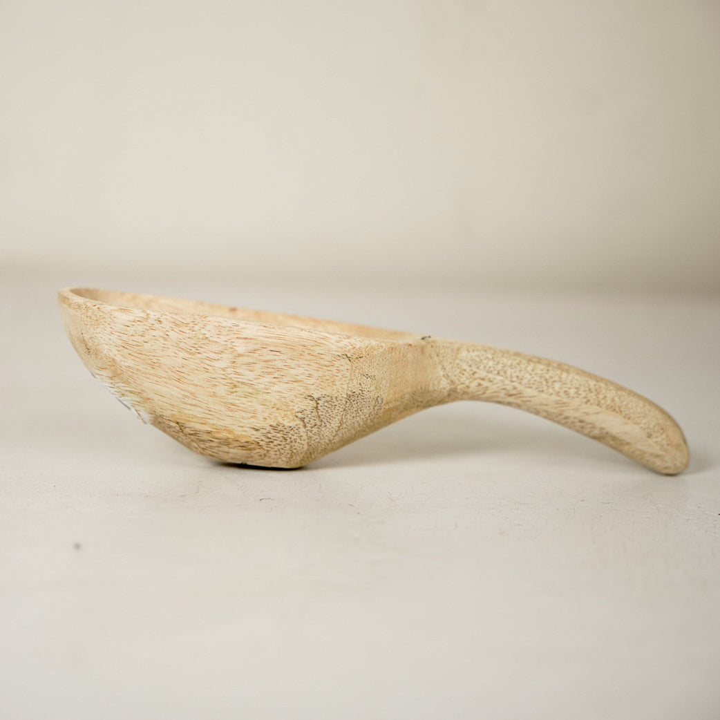 Carved Mango Wood Scoop