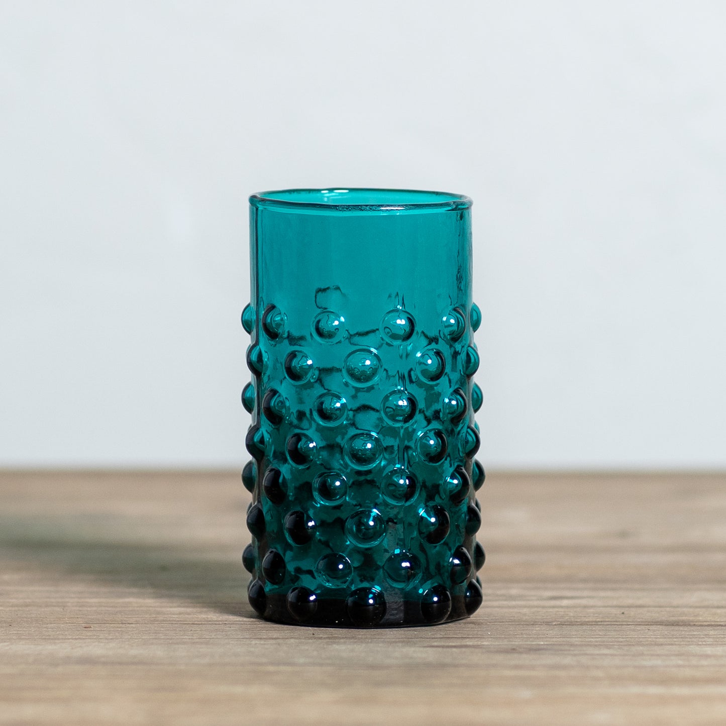 Colorful Hobnail Drinking Glass