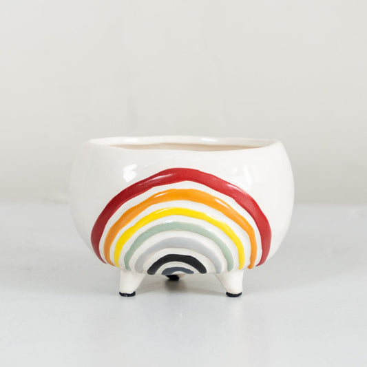 Colorful Arches Footed Planter