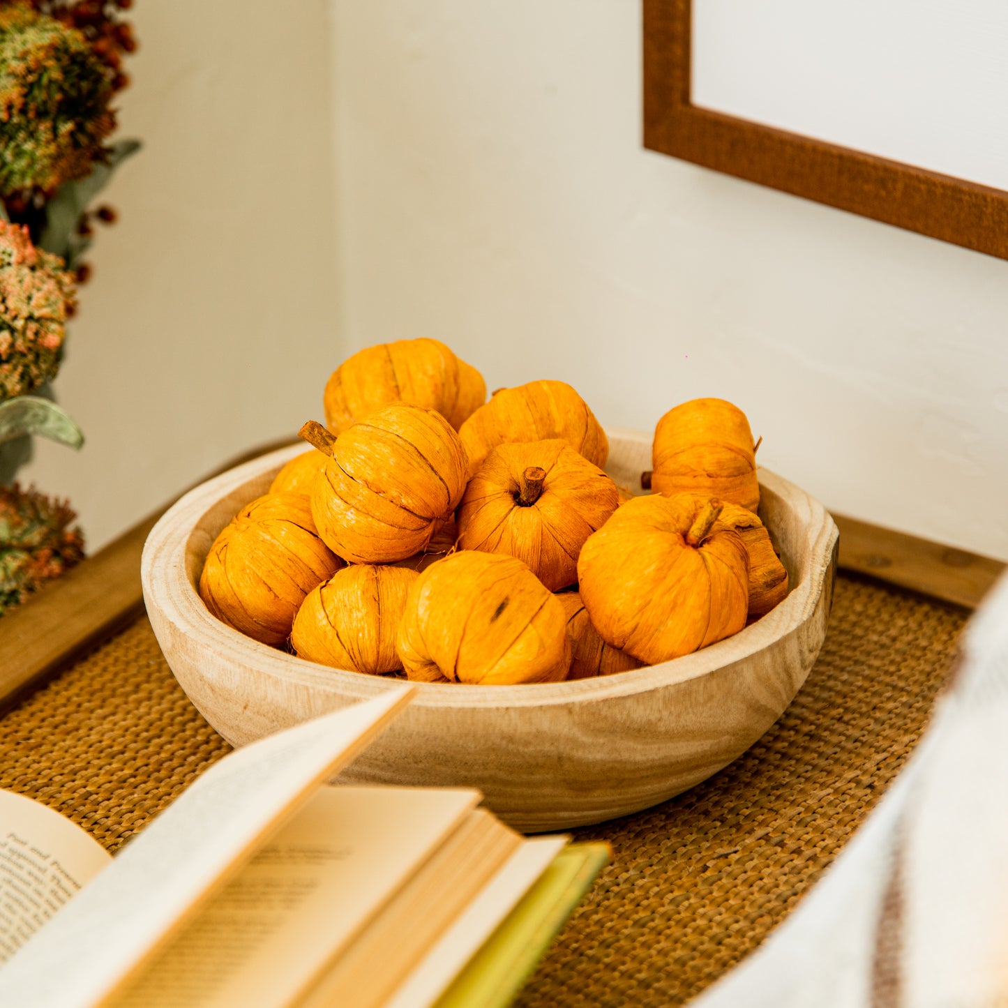 Dried Orange Mini Pumpkins
