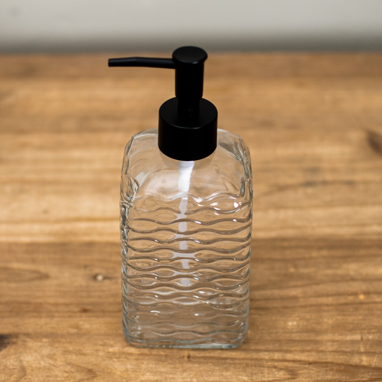 Embossed Glass Soap Dispenser