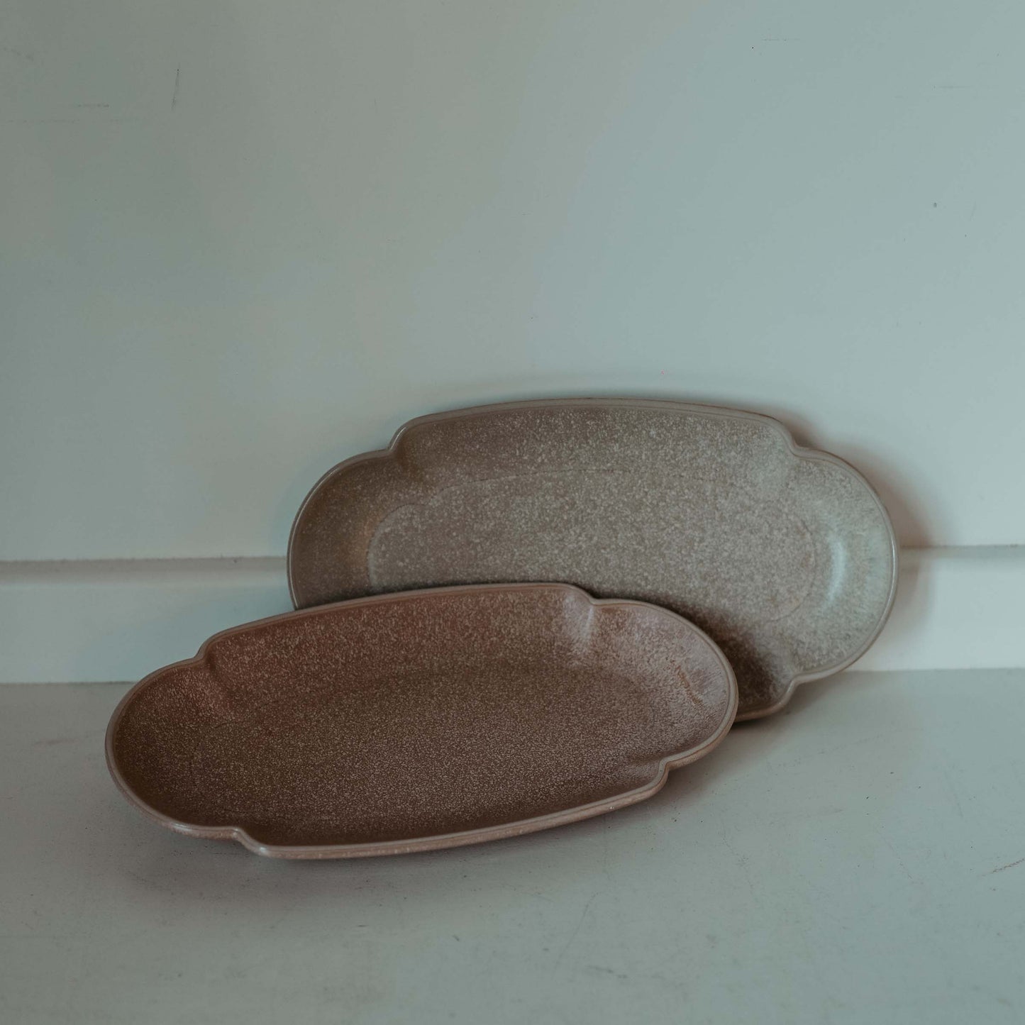 Oval Scalloped Plate
