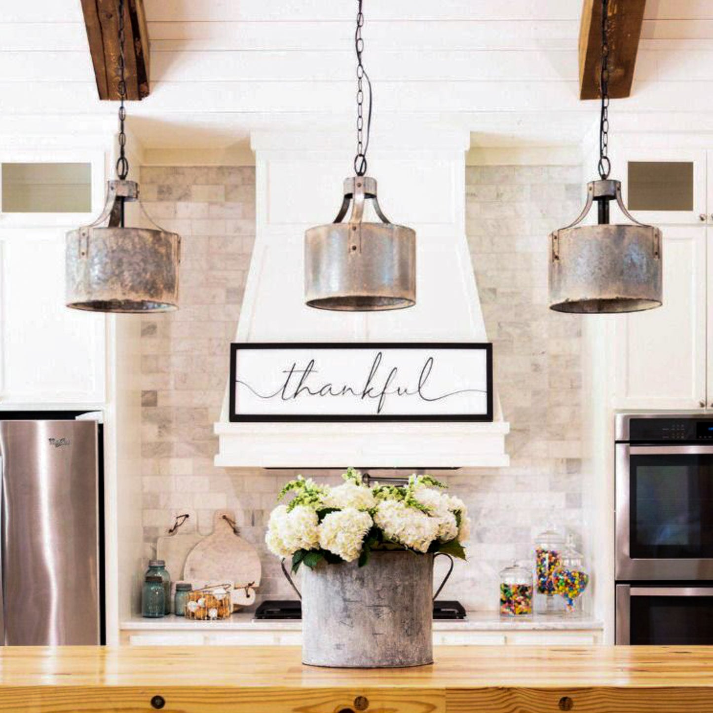 Galvanized Pendant Light
