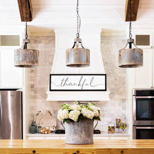 Galvanized Pendant Light