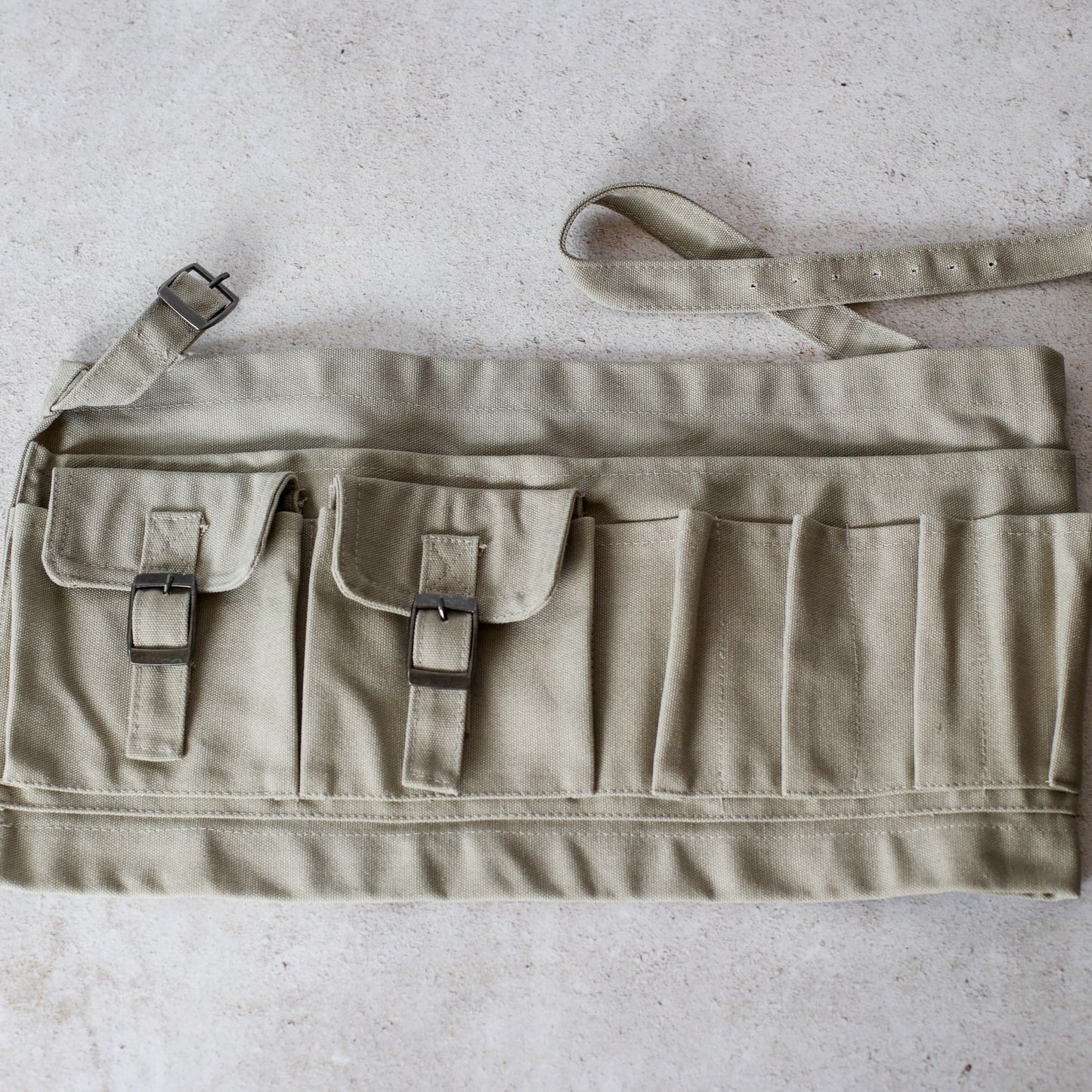 Canvas Half Garden Apron with 8 Pockets