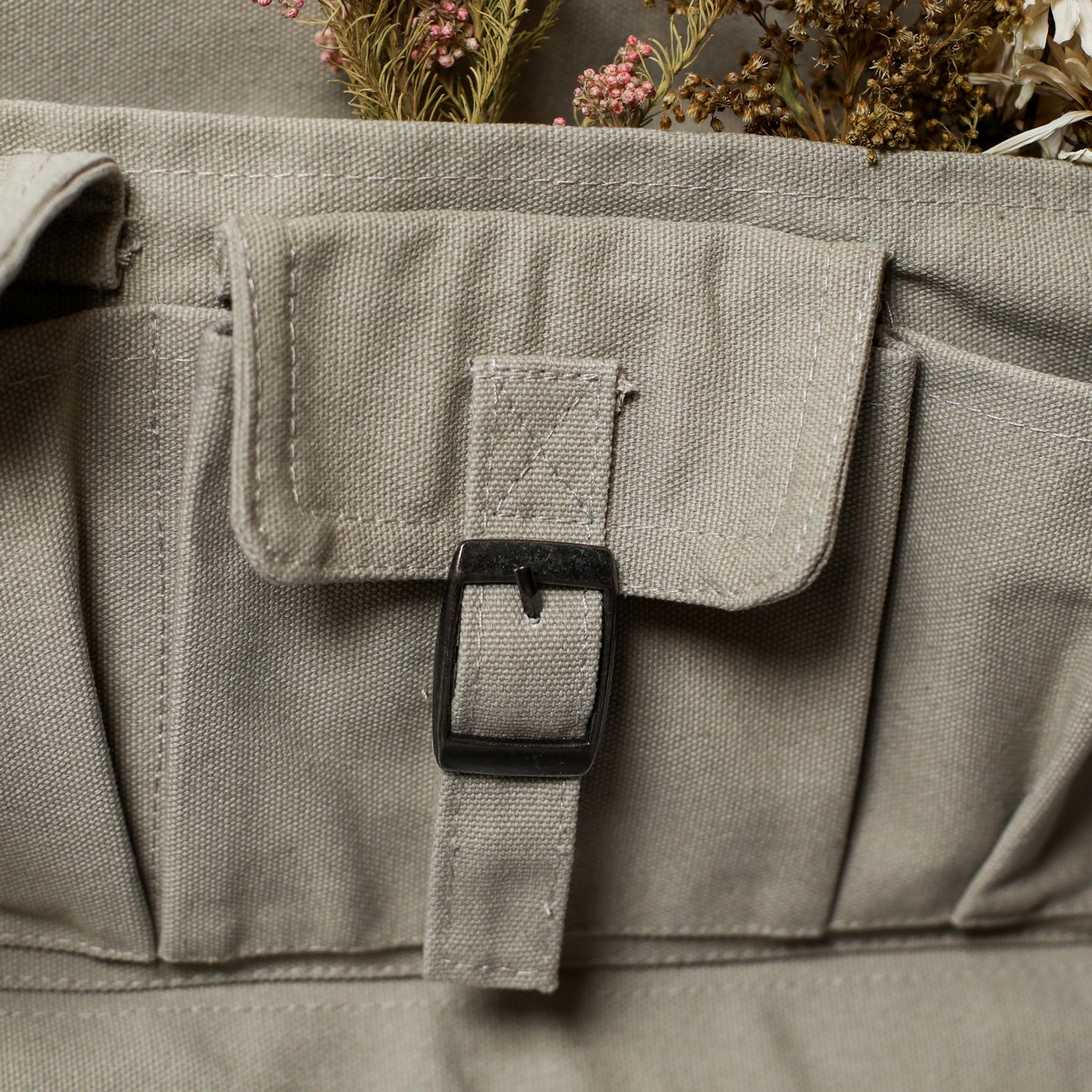 Canvas Half Garden Apron with 8 Pockets