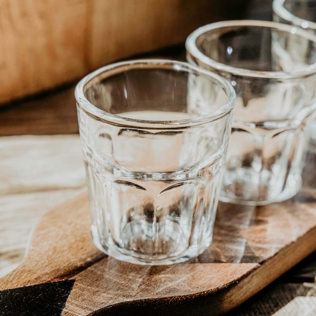 Serving Paddle & Shot Glasses