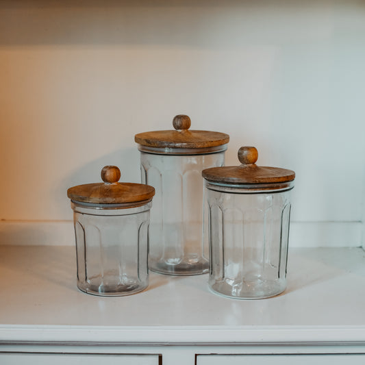 Seeded Glass Canisters