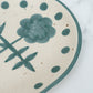 Hand-Painted Floral Stoneware Platter