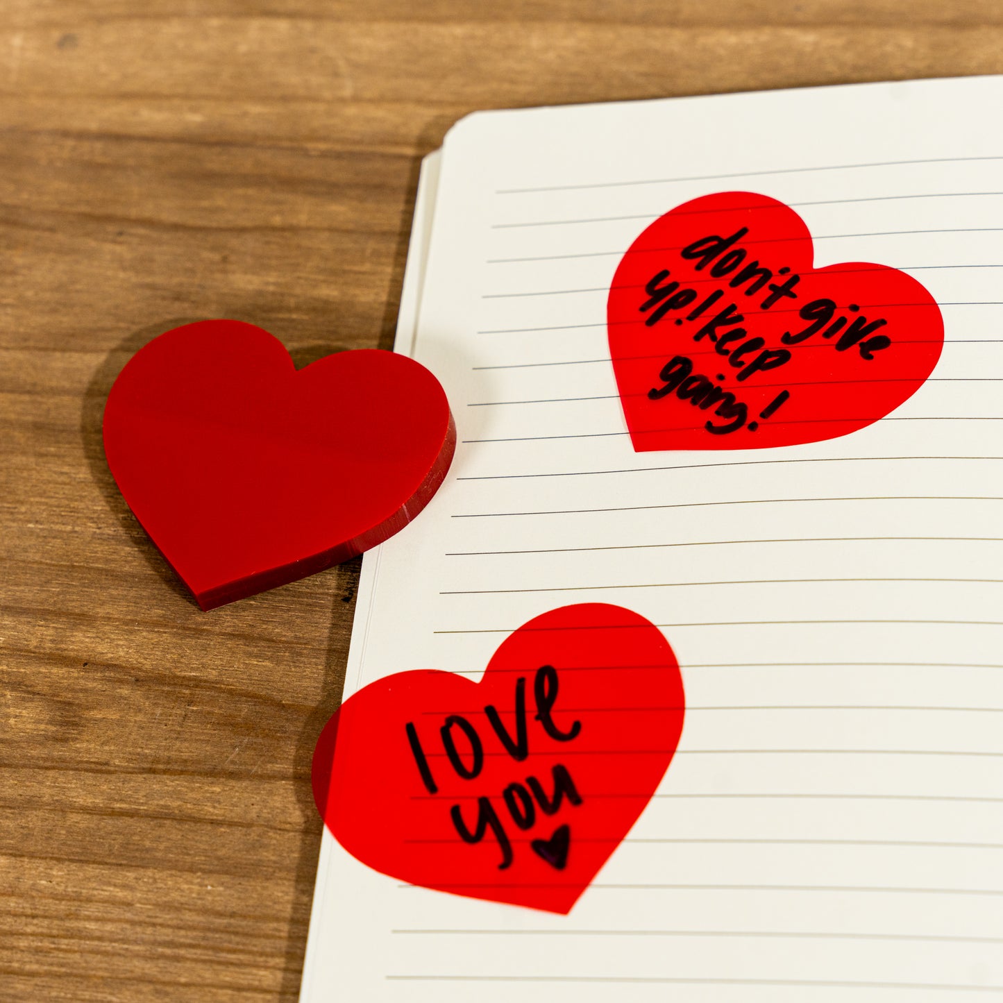 Heart Transparent Sticky Notes
