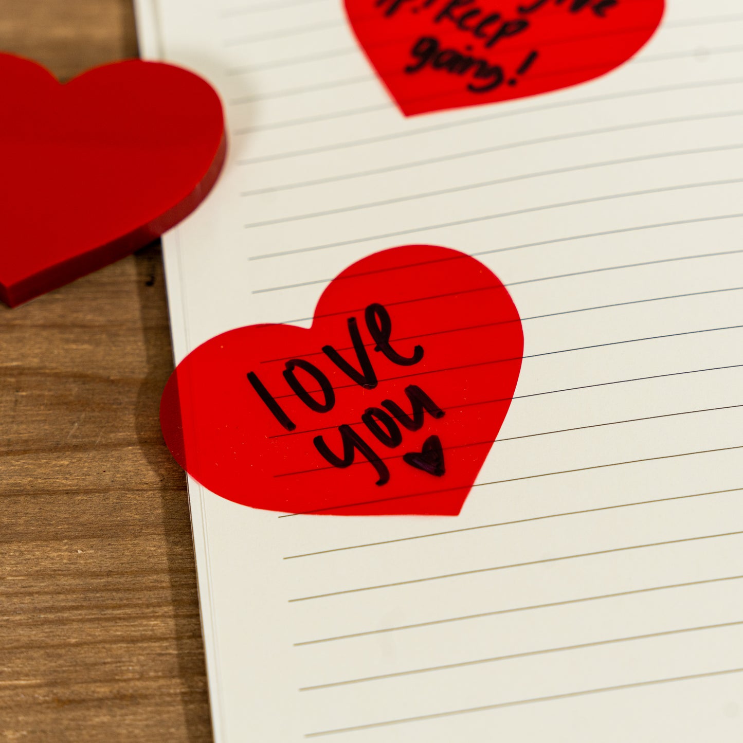 Heart Transparent Sticky Notes