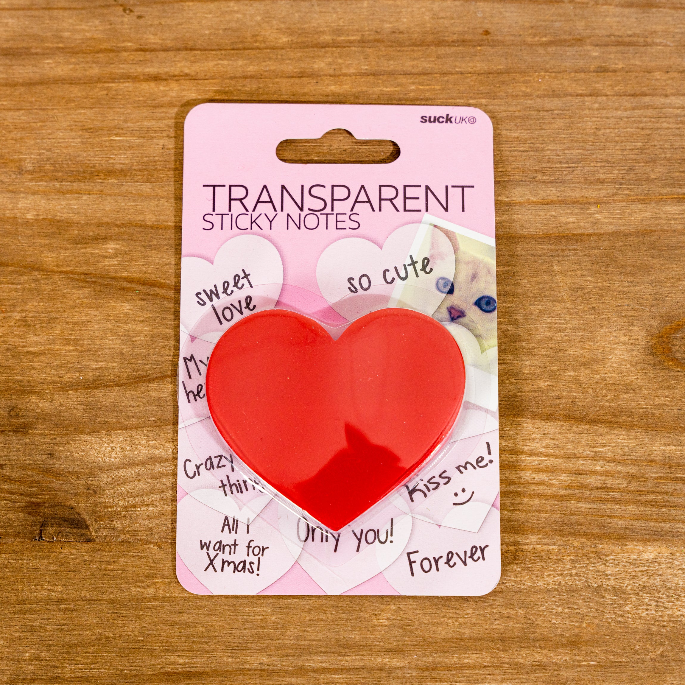 Heart Transparent Sticky Notes – 80 Acre Market