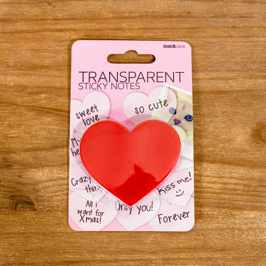Heart Transparent Sticky Notes