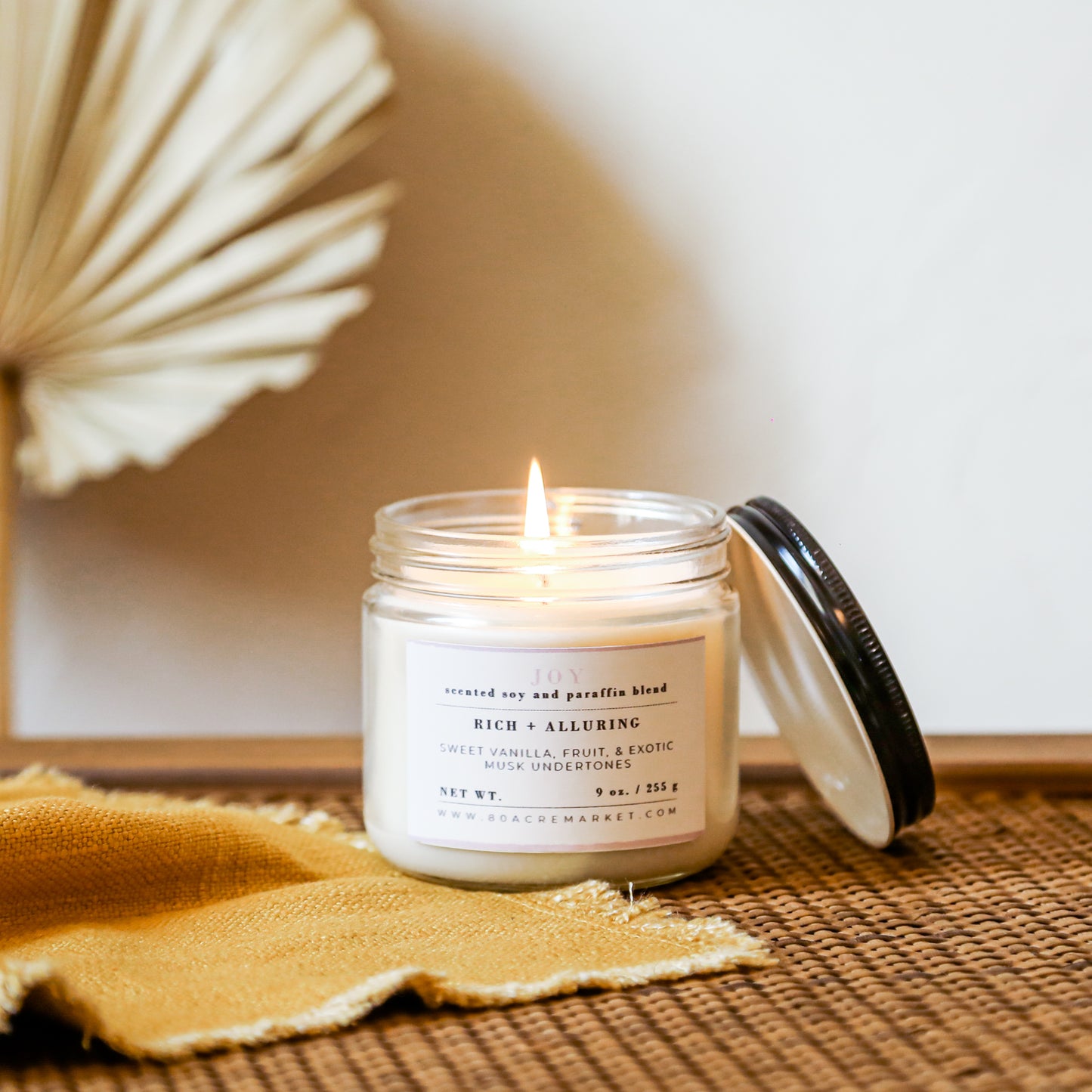 Joy Glass Candle