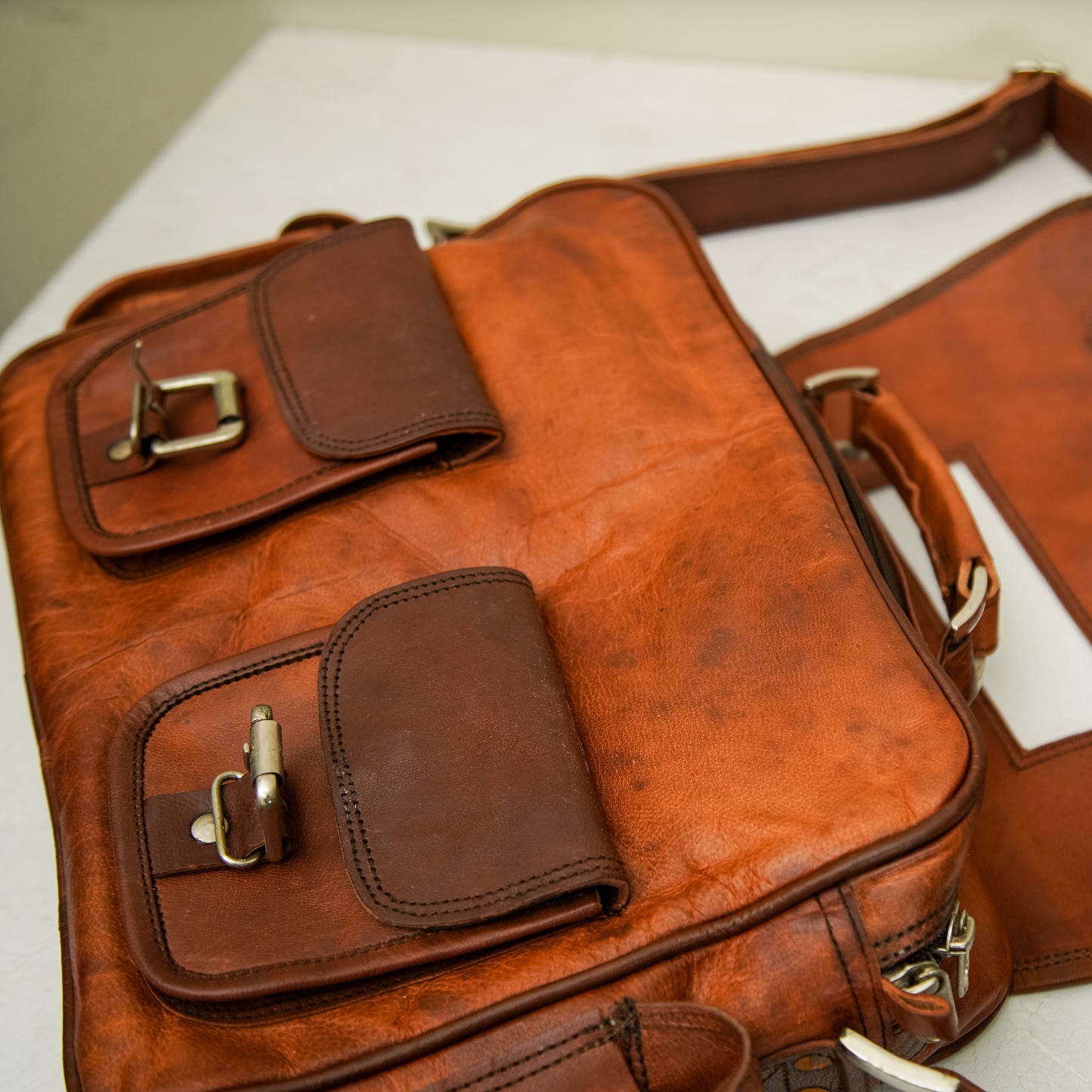Medium Leather Briefcase