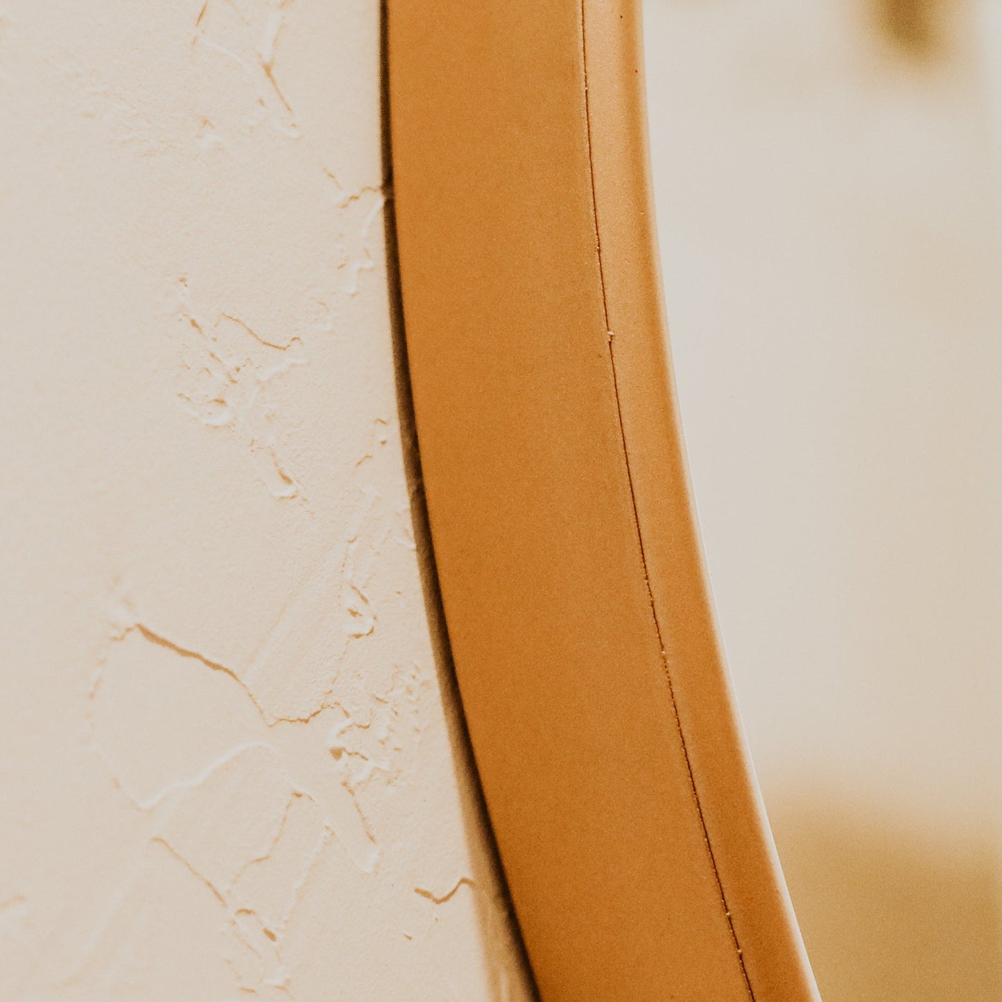 Gold Top Loop Round Mirror