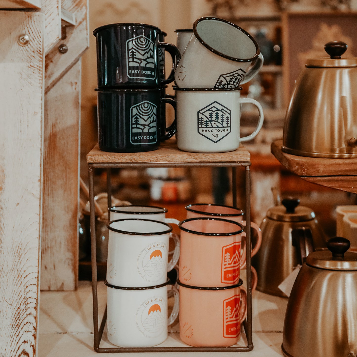 Hang Tough Enamel Mug
