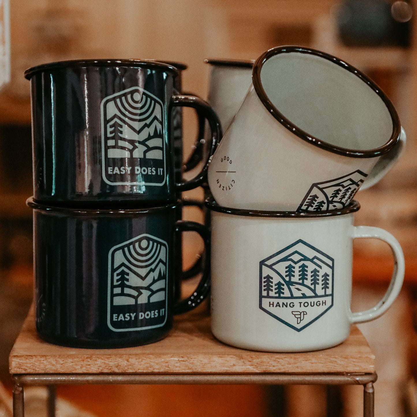 Hang Tough Enamel Mug