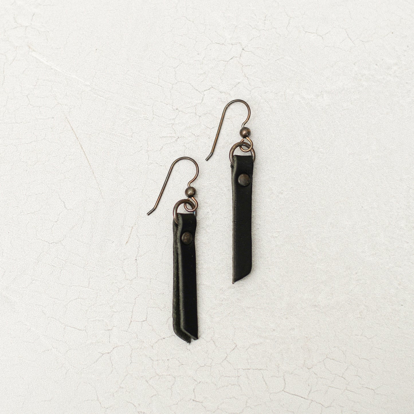 Pendant Leather Earrings