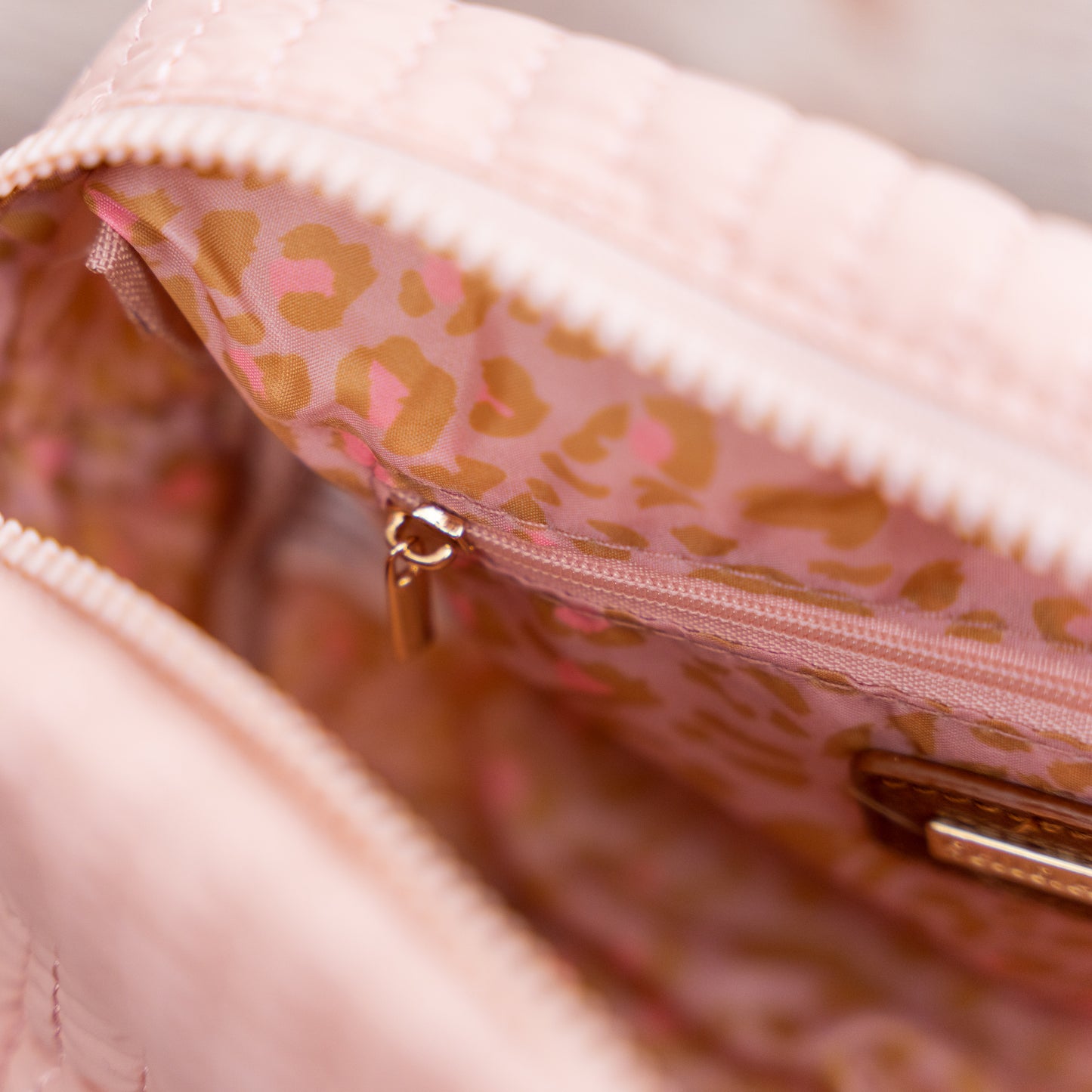 Large Quilted Cosmetic Pouch