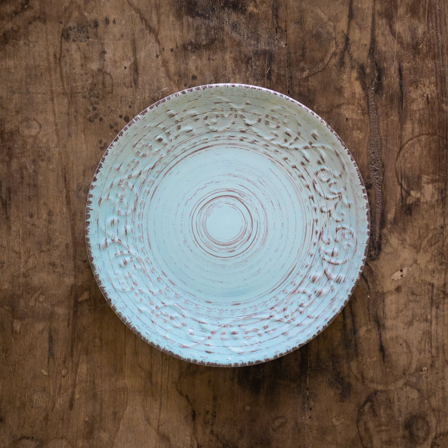 Rustic Flare Blue Dinner Plate