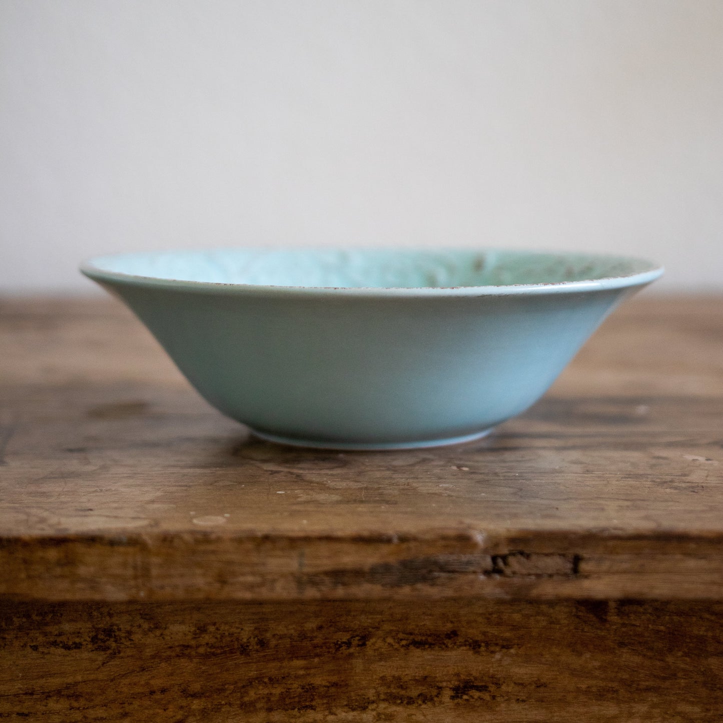 Rustic Flare Large Blue Serving Bowl