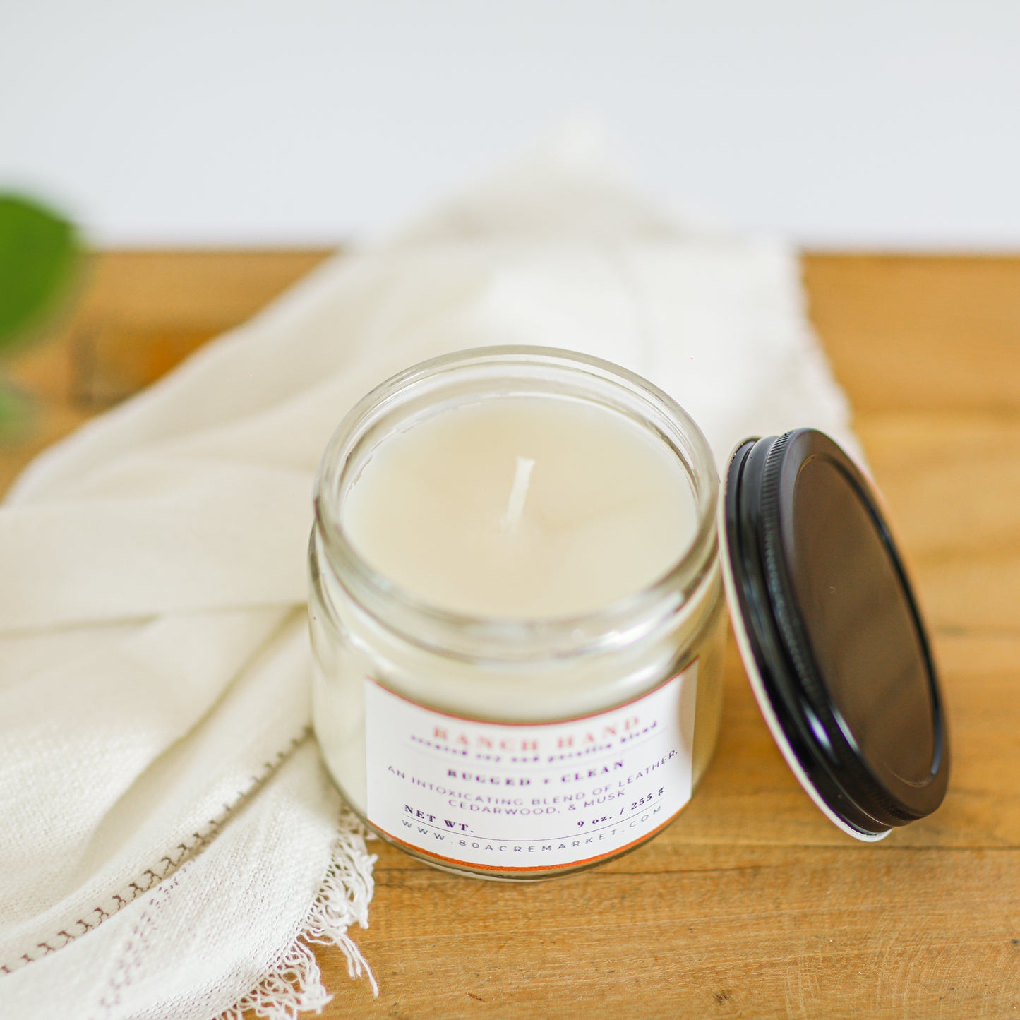 Ranch Hand Glass Candle