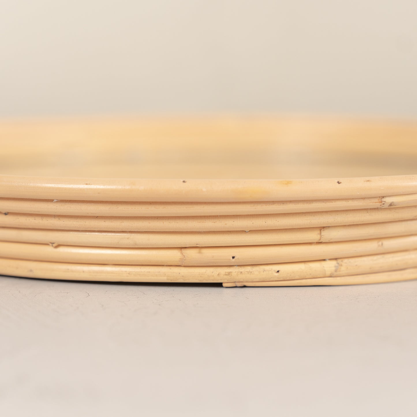 Round Rattan Mirror Tray, 2 Sizes