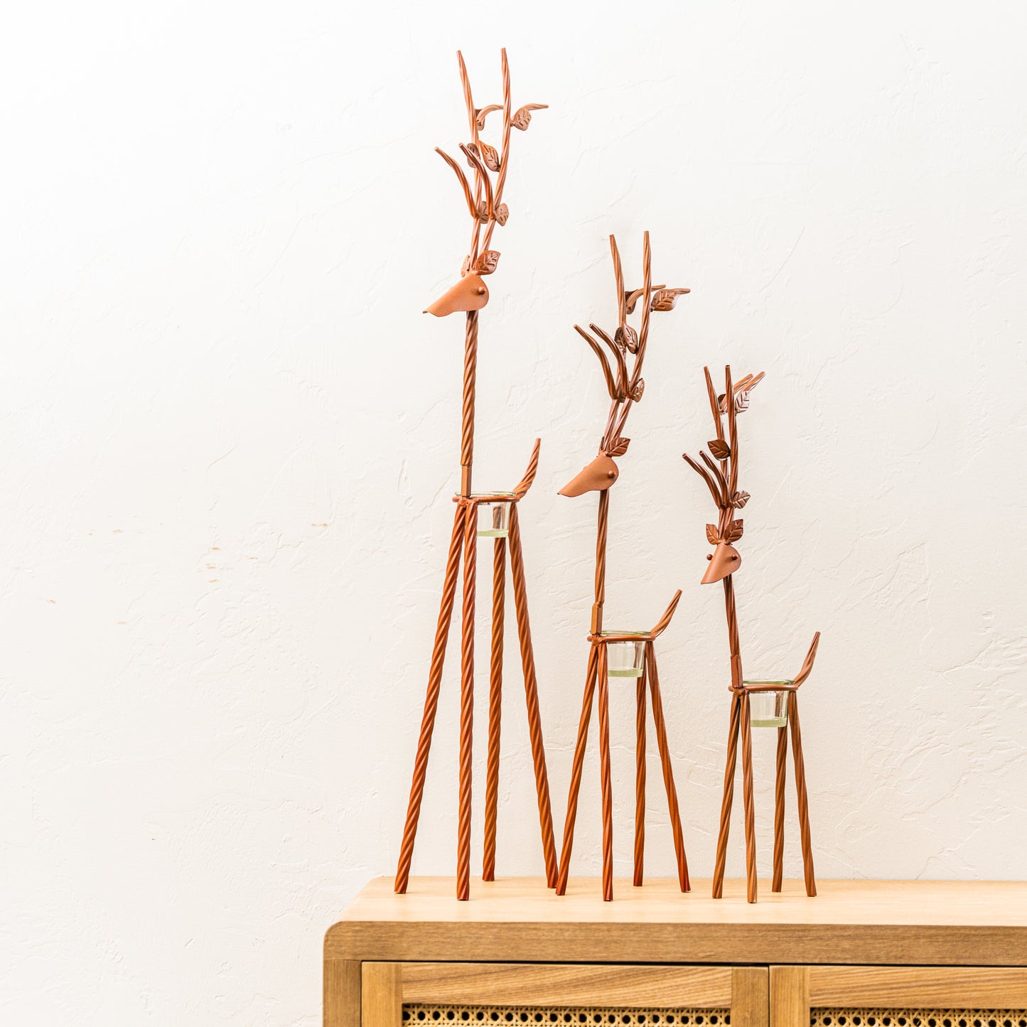 Rustic Reindeer with Tealight Holder