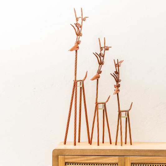Rustic Reindeer with Tealight Holder