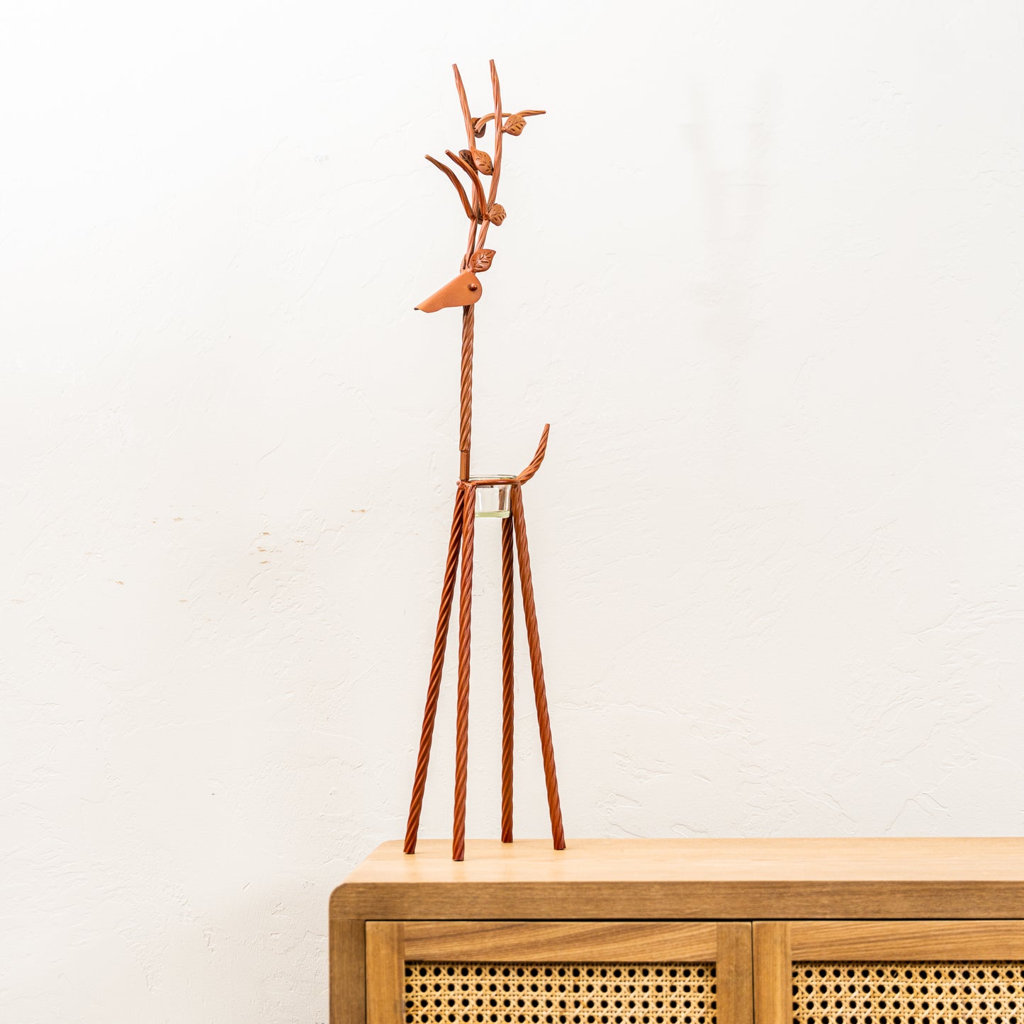 Rustic Reindeer with Tealight Holder