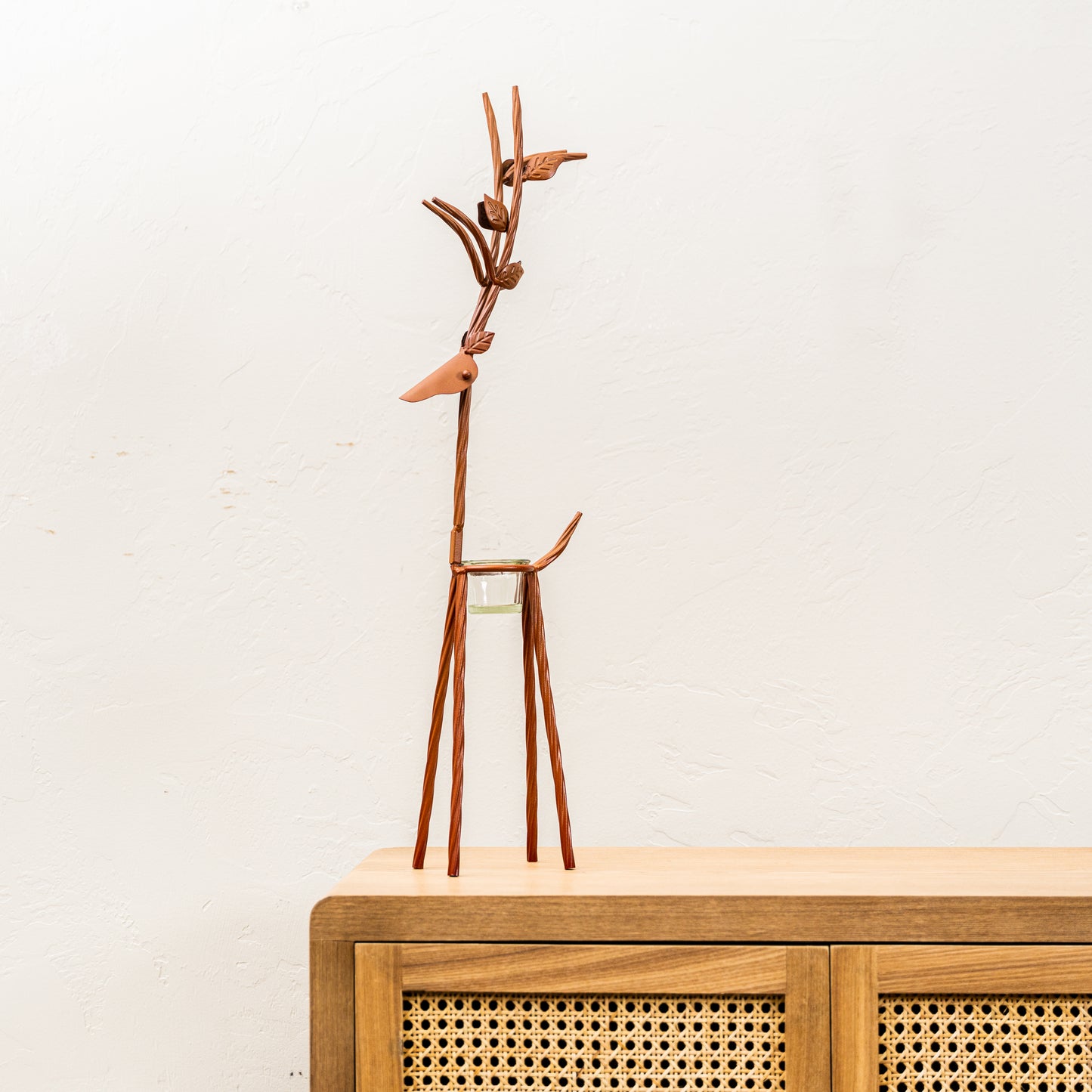 Rustic Reindeer with Tealight Holder