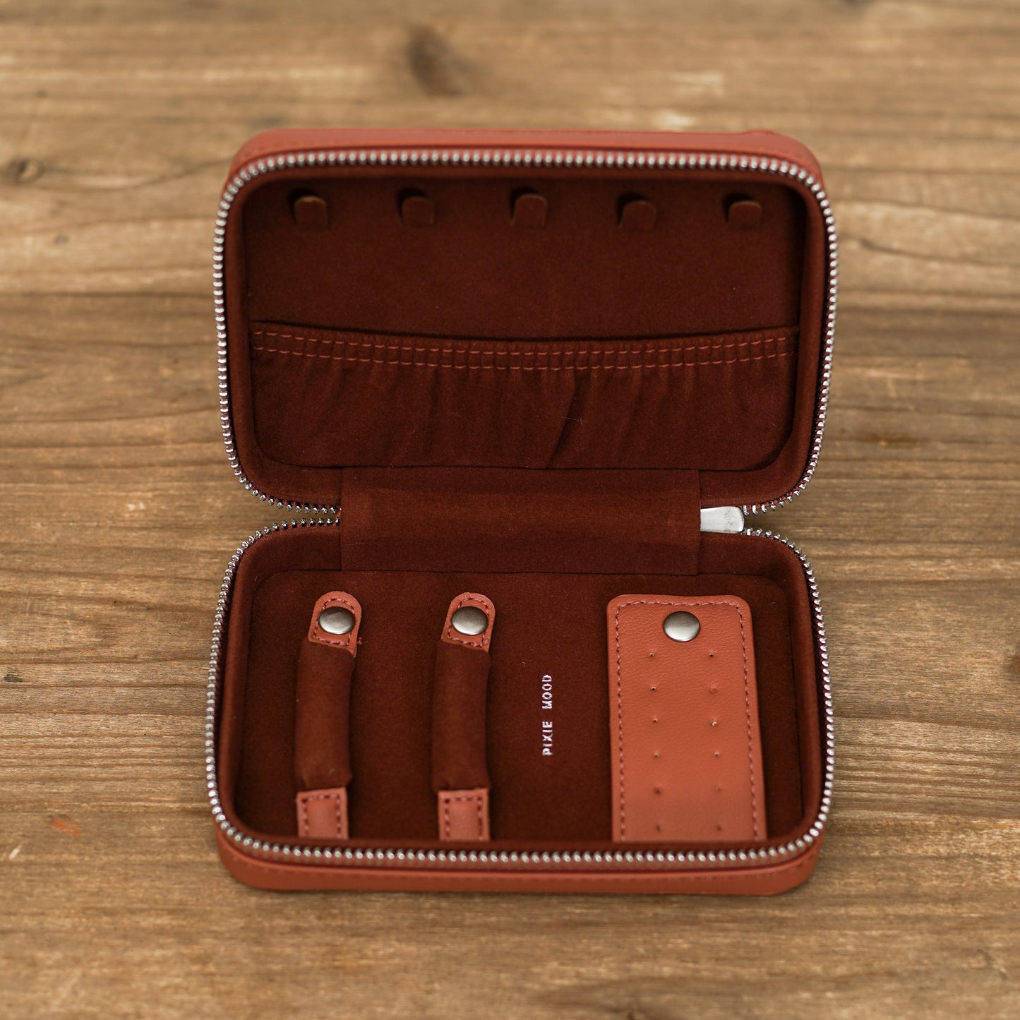 Small Two-Toned Travel Jewelry Case