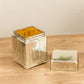 Square Mercury Glass Box w/ Lid